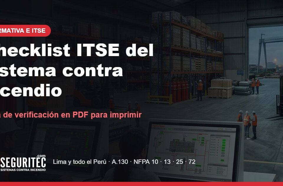 Checklist ITSE del sistema contra incendio en PDF – VYR SEGURITEC