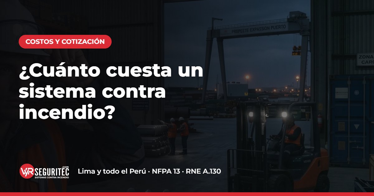 ¿Cuánto cuesta un sistema contra incendio? – VYR SEGURITEC