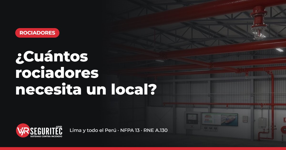 ¿Cuántos rociadores necesita un local? – VYR SEGURITEC
