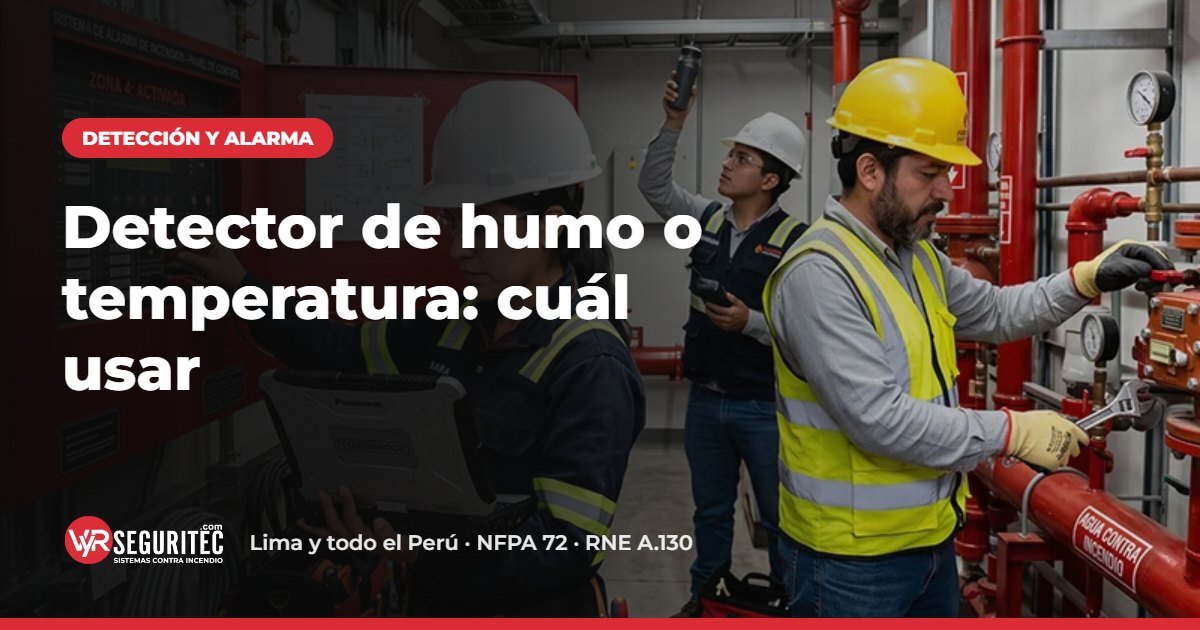 Detector de humo o temperatura: cuál usar – VYR SEGURITEC