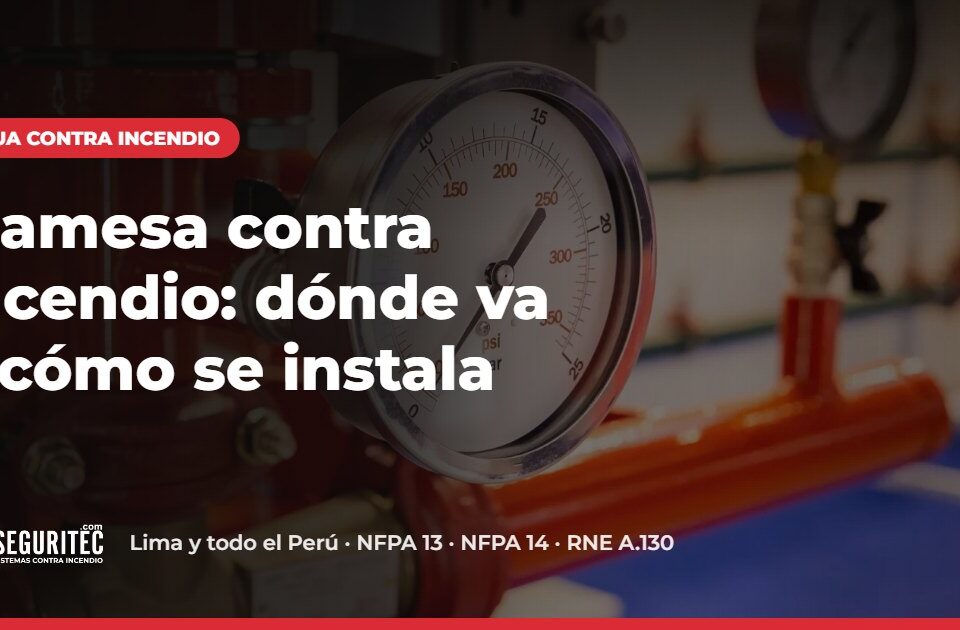 Siamesa contra incendio: dónde va y cómo se instala – VYR SEGURITEC
